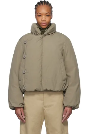 LEMAIRE Taupe Short Puffer Down Jacket