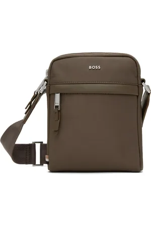 HUGO BOSS Brown Canvas Bag