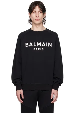 Balmain Black Printed Sweatshirt