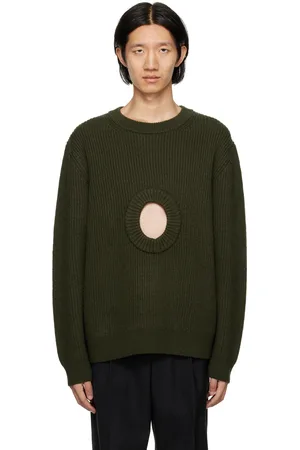 CRAIG GREEN Khaki Cutout Sweater