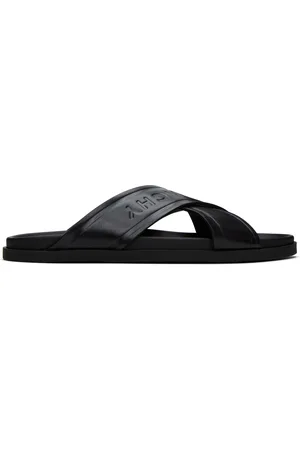 Givenchy Black G Plage Cross Slides