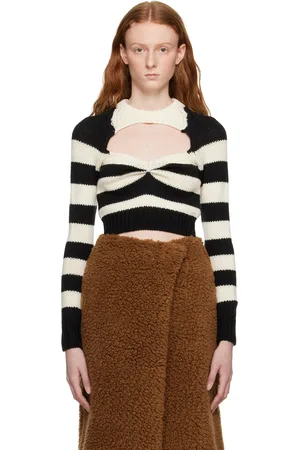 Marni Black & White Striped Sweater