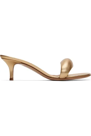 Gianvito Rossi Gold Bijoux 35 Mules