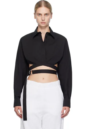Alaïa Black Cross Over Shirt