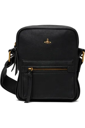 Vivienne Westwood Black Small Jackson Crossbody Satchel