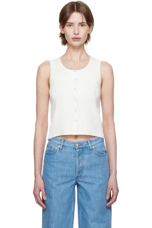 A.P.C. Off-White Buttoned Tank Top