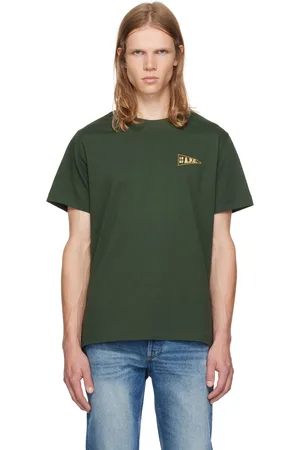 A.P.C. Green Logo-Printed T-Shirt