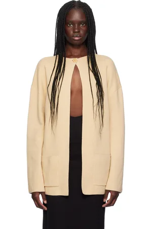 Staud Beige Carry On Cardigan