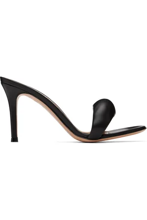 Gianvito Rossi Black Bijoux 85 Mules