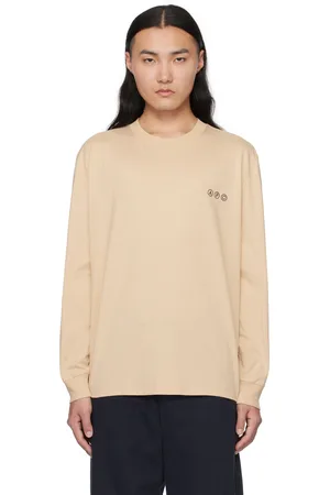 A.P.C. Beige Manche Longue Adresse T-shirt