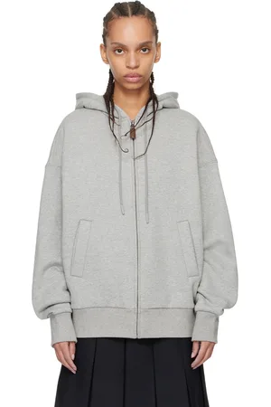 Fax Copy Express Gray Zip Hoodie