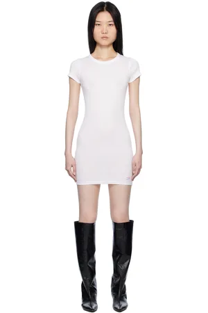 Alexander Wang White Short Sleeve Loungewear Minidress
