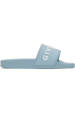 Givenchy Blue Slide Flat Pool Slides