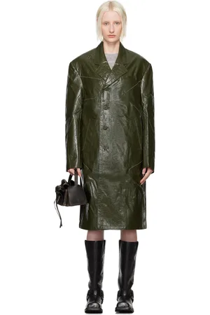 Andersson Bell Green Mauer Faux-Leather Coat