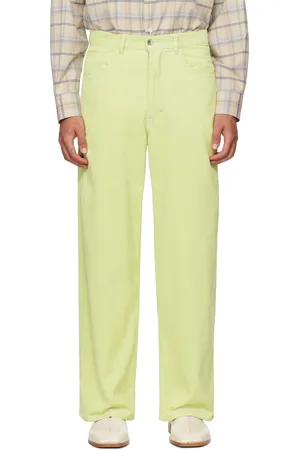 Auralee Green Finx Corduroy Trousers