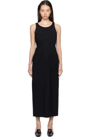 Auralee Tense Wool Double Cloth Midi Dress