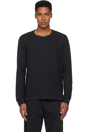 SKIMS Black Cotton Classic Long Sleeve T-shirt