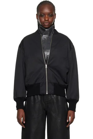 Maison Margiela Black Padded Bomber Jacket