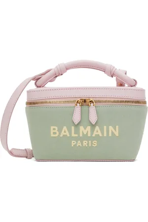 Balmain Green & Pink B-Army Small Vanity Bag