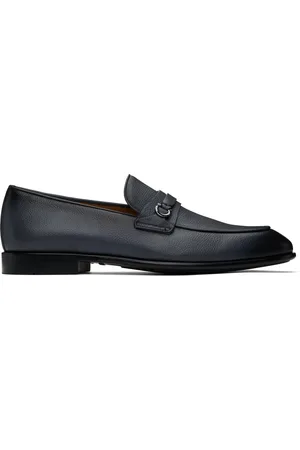 Salvatore Ferragamo Gray Gancini Ornament Loafers
