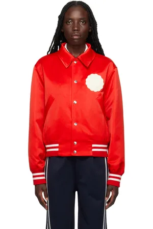 Ami Red Ami de Cœur Bomber Jacket