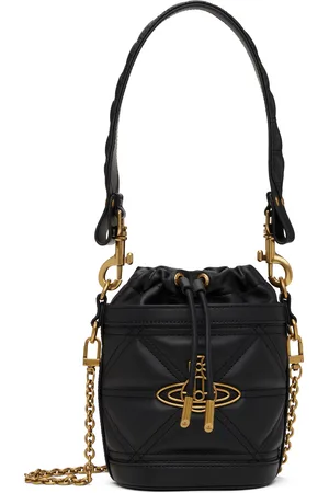 Vivienne Westwood Black Kitty Small Bucket Bag