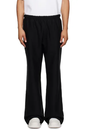 Alexander Wang Black Oversized Embroidered Logo Sweatpants