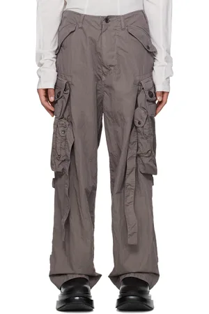 JULIUS Gray Gas Mask Cargo Pants