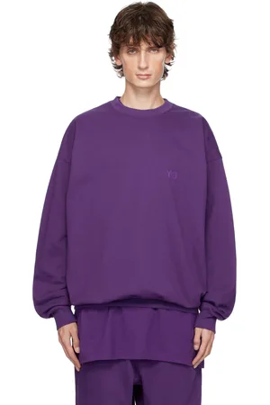 Y-3 Purple Front Logo Sweatshirt