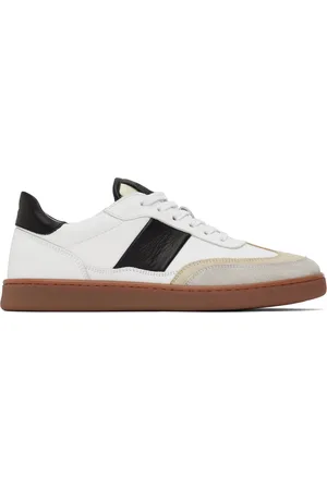 Collegium White & Black Pillar Court II Sneakers