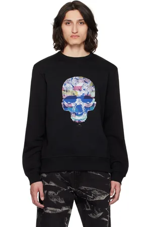 Paul Smith Black Zebra Skull Sweatshirt