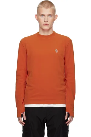 Moncler Orange Stretch Fleece Sweatshirt