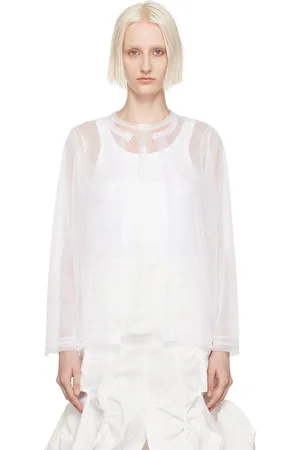 Comme des Garçons White Layered Blouse