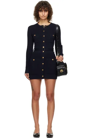 Chloé Navy Long Fitted Cardigan