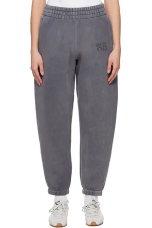Alexander Wang Gray Puff Logo Sweatpants
