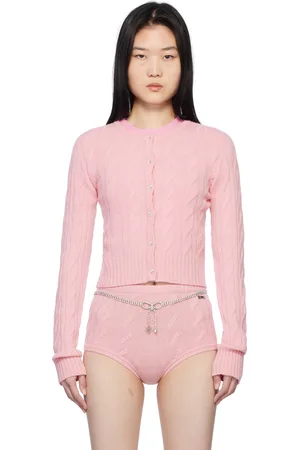 BLUMARINE Pink Wool & Cashmere Cardigan