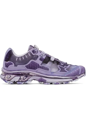 11 BY BORIS BIDJAN SABERI Purple Salomon Edition Bamba 5 Sneakers