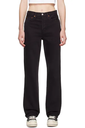 RE/DONE Black High Rise Loose Jeans