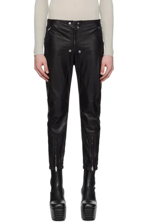 Rick Owens Black Luxor Leather Pants
