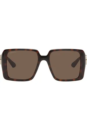 Gucci Brown Square Frame Sunglasses