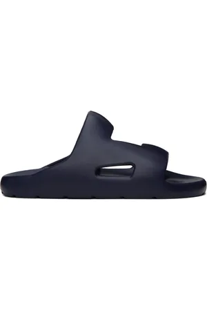 Bottega Veneta Navy Band Slides
