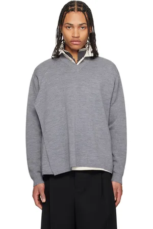 CRAIG GREEN Gray Flag Knit Sweater