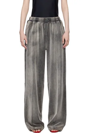 Alexander Wang Gray Crushed Velour Lounge Pants