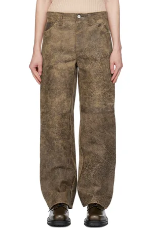 Séfr Brown Eito Leather Pants