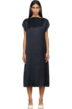 Baserange Navy Clavo Midi Dress