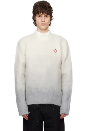 Casablanca Gray Gradient Mohair Sweater