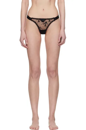 FLEUR DU MAL Black Untie Me Thong