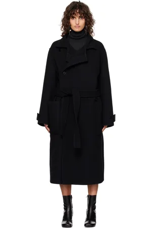 LEMAIRE Black Wrap Coat