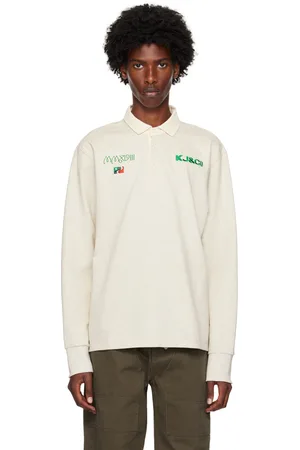 Kijun Grey Embroidered Rugby Polo
