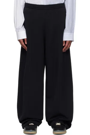 Maison Margiela Black Pinched Seam Sweatpants
